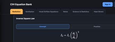 CIH Equation Bank app preview